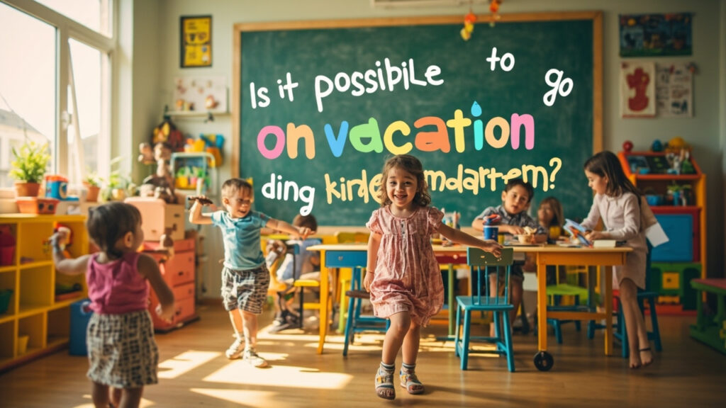 Peut-on partir en vacances pendant l'école maternelle ?