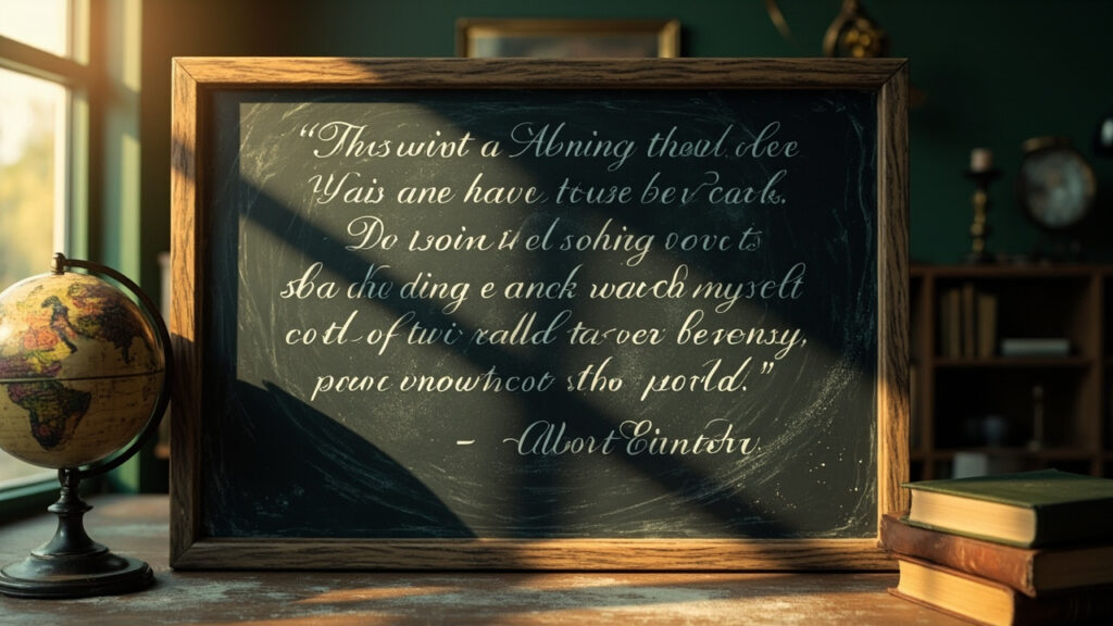 Citation d'albert einstein sur le monde et usages pédagogiques